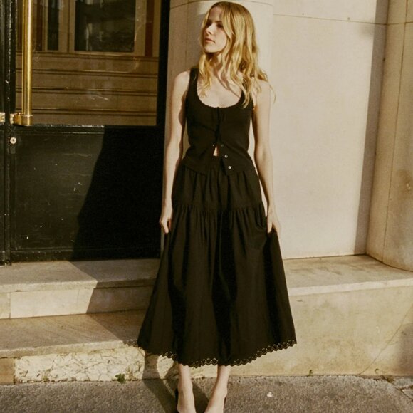 Dôen NWT Lois Tank in Black Size L - Picture 5 of 7